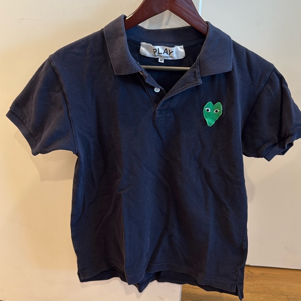 Commes des garçons navy play polo